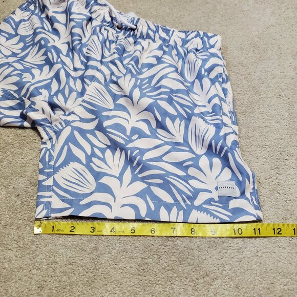 ALLFENIX Botanical Cabana Swim Trunks 5.5" Mesh Liner Powder Blue Men's Medium - Picture 13 of 13